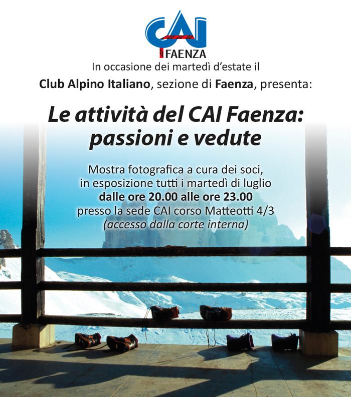 Mostra fotografica in occasione dei martedì d'estate a Faenza